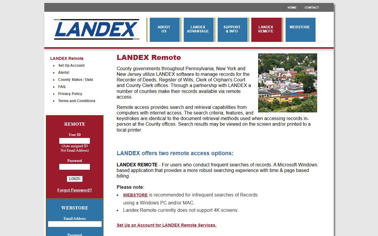 Clearfield County marriage records Landex Remote and Webstore access